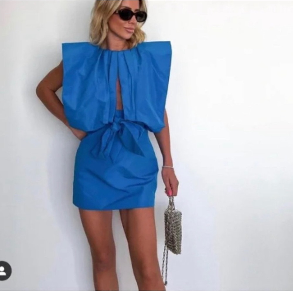 Zara blue dress